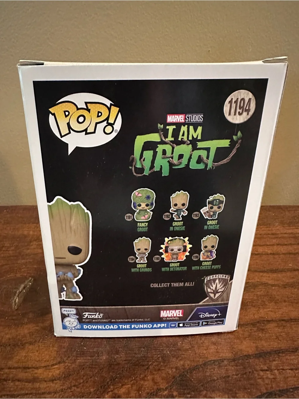 Funko I Am Groot Collectible - Green and Brown Pop! Figure - Picture 3 of 6